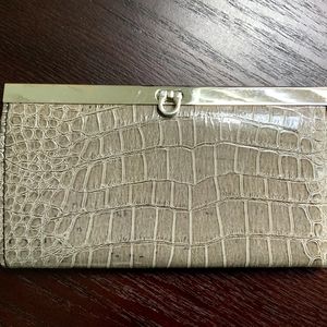 Treviso Faux Crocodile Wallet/Clutch